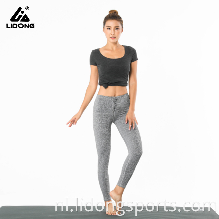 Nieuwste modieuze dames yogabroek hoge taille yoga leggings broek voor vrouwen hip -up fitness sport leggings